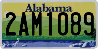 AL license plate 2AM1089