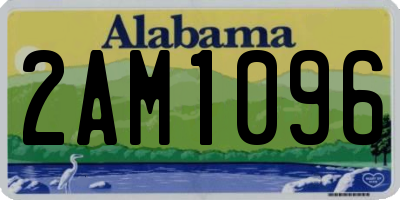 AL license plate 2AM1096