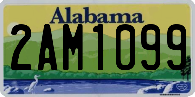 AL license plate 2AM1099