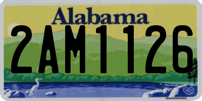 AL license plate 2AM1126