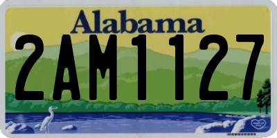 AL license plate 2AM1127