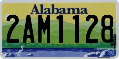 AL license plate 2AM1128