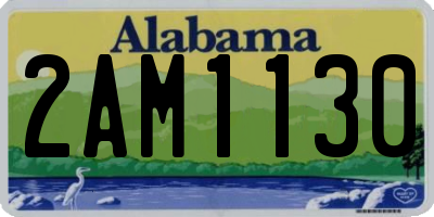 AL license plate 2AM1130