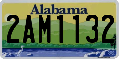 AL license plate 2AM1132
