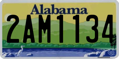 AL license plate 2AM1134