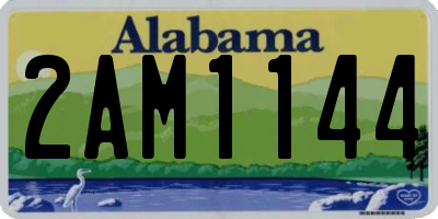 AL license plate 2AM1144