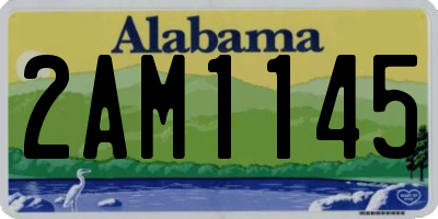 AL license plate 2AM1145
