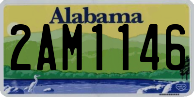 AL license plate 2AM1146