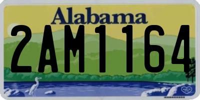AL license plate 2AM1164