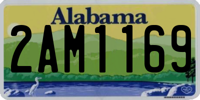 AL license plate 2AM1169