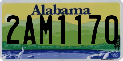 AL license plate 2AM1170