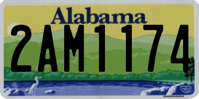 AL license plate 2AM1174