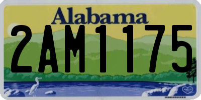 AL license plate 2AM1175