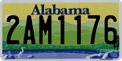 AL license plate 2AM1176
