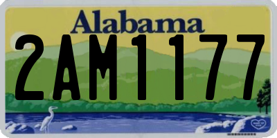 AL license plate 2AM1177
