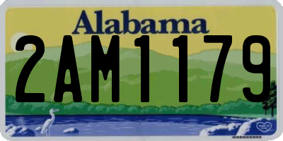 AL license plate 2AM1179
