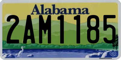AL license plate 2AM1185