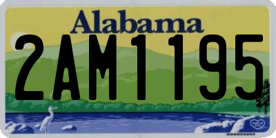 AL license plate 2AM1195