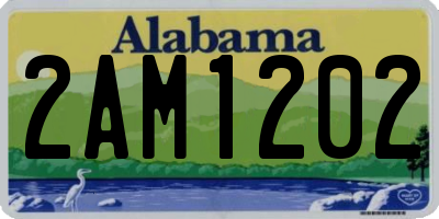 AL license plate 2AM1202
