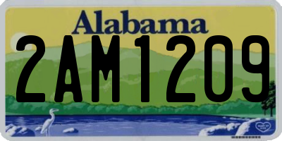 AL license plate 2AM1209