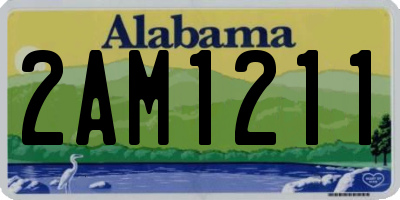 AL license plate 2AM1211