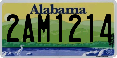 AL license plate 2AM1214