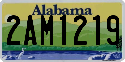 AL license plate 2AM1219