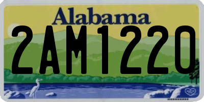 AL license plate 2AM1220