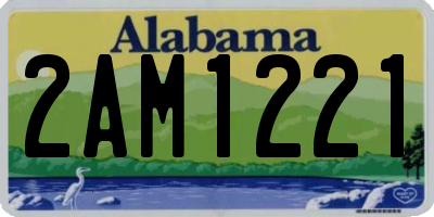 AL license plate 2AM1221