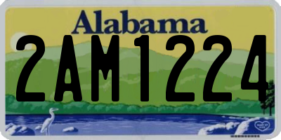 AL license plate 2AM1224
