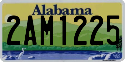AL license plate 2AM1225