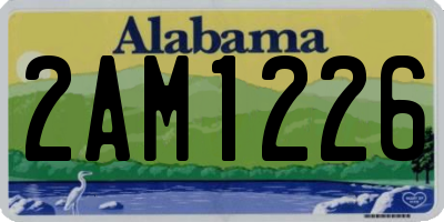 AL license plate 2AM1226