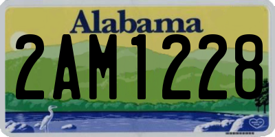 AL license plate 2AM1228