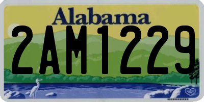 AL license plate 2AM1229