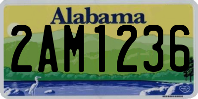 AL license plate 2AM1236