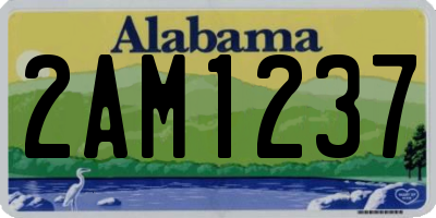 AL license plate 2AM1237