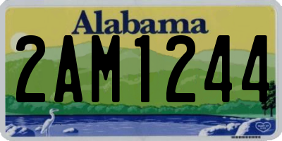AL license plate 2AM1244
