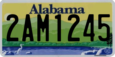 AL license plate 2AM1245