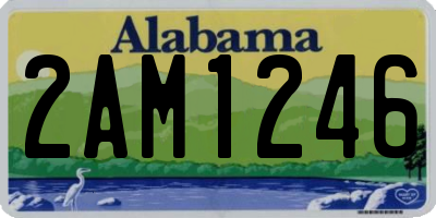 AL license plate 2AM1246