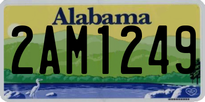 AL license plate 2AM1249