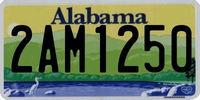 AL license plate 2AM1250