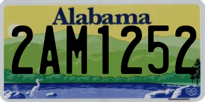 AL license plate 2AM1252