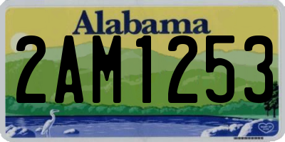 AL license plate 2AM1253