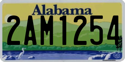 AL license plate 2AM1254