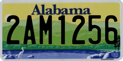 AL license plate 2AM1256