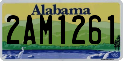 AL license plate 2AM1261