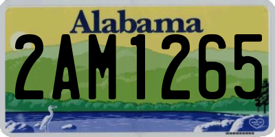 AL license plate 2AM1265