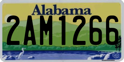 AL license plate 2AM1266