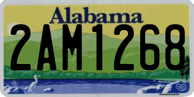 AL license plate 2AM1268