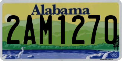 AL license plate 2AM1270